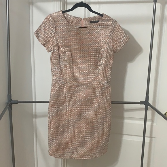 Pink Tweed Mini Dress - Picture 1 of 9